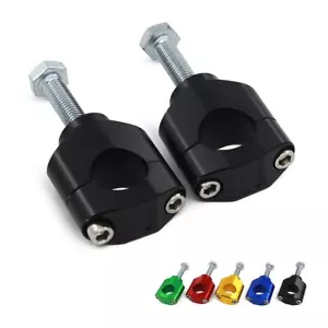 1 1/8" 28mm CNC HandleBar Bar Risers Clamp Mount Adapter For Motorcycle Hand ... - Bild 1 von 7