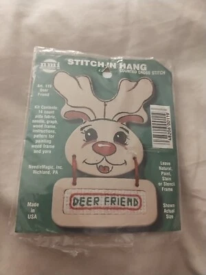 stitch n hang cross stitch Deer Friends - Image 1 of 4