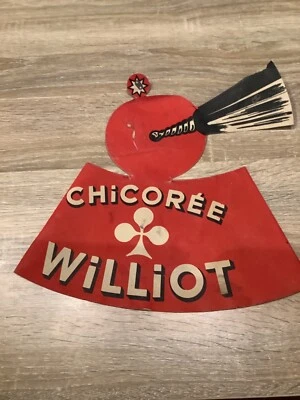 ANCIEN CARTON PUBLICITAIRE CHICOREE WILLIOT - Photo 1/3