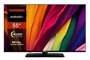 TELEFUNKEN D55U750X2CW 55 Zoll Fernseher Android Smart TV 4K UHD Dolby Vision - Bild 1 von 9