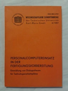 Personalcomputereinsatz in der Fertigungsvorbereitung-Entwicklung Dialogsoftware - Bild 1 von 4