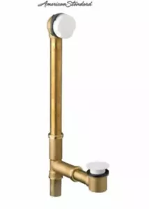 American Standard 1583470.020 Universal Bathtub Drain with Rotary Knob, White - Picture 1 of 6