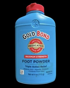 Gold Bond Foot Powder medicato massima forza 4 oz - Foto 1 di 2