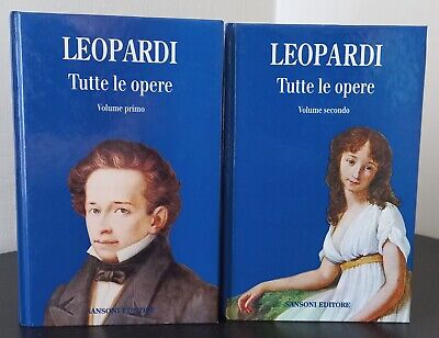 Leopardi Tutte Le Opere 2 Volumi Vol 1/2 Sansoni • 28€