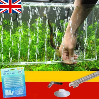 Aquarium Fish Tank Pump Air Stone Bubble Bar Strip Curtain Diffuser Aerator Tube - Image 1 of 4