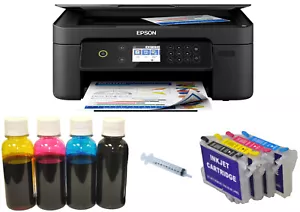 New XP-4100 Printer Wireless 400ml Sublimation Ink Transfer Paper DIY Kit Bundle - Picture 1 of 4