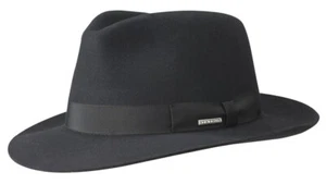 STETSON Penn Furfelt Fedora Nero - Imagen 1 de 2