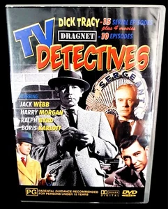 TV Detectives - 10 Dick Tracy Episodes & 15 Dragnet Episodes DVD Box Set - Picture 1 of 4