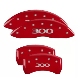 MGP Red Caliper Covers Front and Rear Set For 2011-2023 Chrysler 300 - Picture 1 of 19