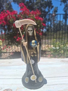 Santa Muerte Blessed Color Nero 9" Full Loade Love Money Protezione Negra - Foto 1 di 10