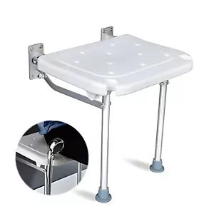 Folding Shower Seat for Inside Shower, Foldable Shower Chair Bath Bench Wall - Picture 1 of 5