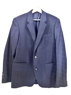 Traje Blazer REISS Hombre Vintage 62% Mezcla Lana Formal Oficina Azul Marino Talla 40 R683 Foto 1 de 4