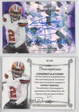 2020 Leaf Metal Inscription Packs Purple Crystal /7 Johnny Manziel #MI-JM1 Auto