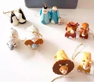 Avon 10 pezzi ARCA DI NOÈ ornamento collezione VINTAGE 1998 legno dipinto a mano NOS - Foto 1 di 5