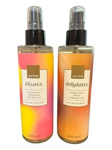 AVON Delightful or Joyful Eau de Cologne SET OF 2 bottles  Fresh Fragrances 200m - Picture 1 of 6