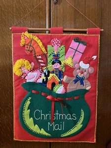 Bolsa de juguete de Santa con joyas correo de Navidad fieltro 2840 bucilla con aguja completa - Imagen 1 de 15