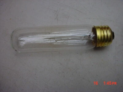 BOX OF 25 NIB SATCO S3250 25W T10 CLEAR MEDIUM BASE TUBULAR EXIT SIGN LAMP 120V - Image 1 of 3