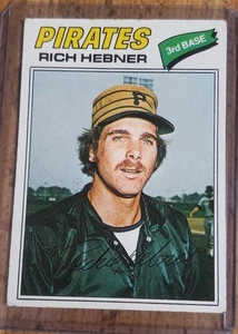 1977 Topps Rich Hebner Pittsburgh Pirates #167 - Foto 1 di 2