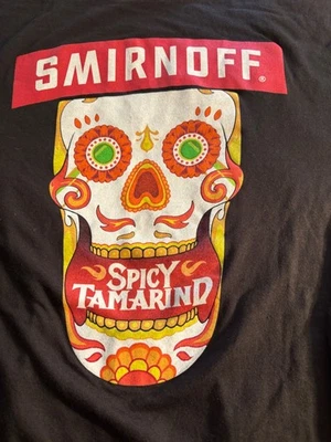 Smirnoff Spicy Tamarind promo t shirt L black Vodka alcohol Near mint clean - Image 1 of 4