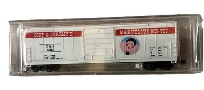 N SCALE BEV-BEL/ LIFE-LIKE CODY & JEREMY'S FAMOUS TRAVELING CIRCUS BOX CAR  NIB - Image 1 of 4