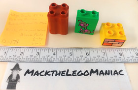 Lego Duplo 3273 Mice Brick Wood Brick Parts Only Bob the Builder Lofty