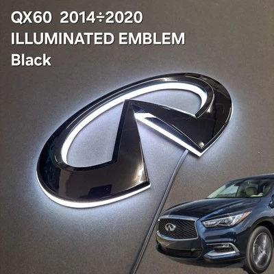 LED emblem for Infiniti Qx60 2014 2015 2016 2017 2018 2019 2020 BLACK - Image 1 of 4