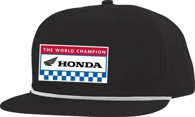 Licensed Honda World Champ Snapback Hat Black - Image 1 of 2