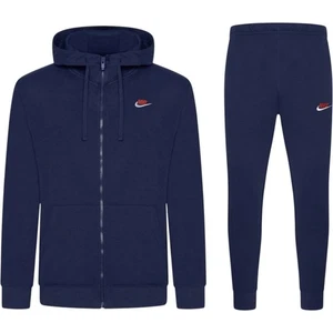 Nike Foundation Men's Tracksuit - Full Zip Hoodie - Jogger Navy - Picture 1 of 15