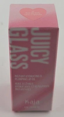 Kaja Juicy Glass Hydrating  & Plumping Lip Oil In Rose Hip Spritz Sheer Pink 4ml - Image 1 of 4