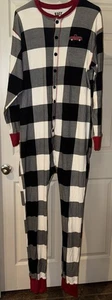 Lazy One Tailgate Flap Jack Union Suit Adult XL Cotton Trap Door PJs - Picture 1 of 8