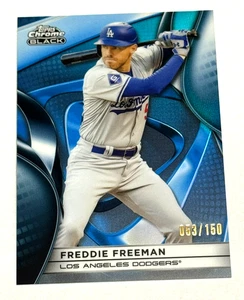 2025 Topps Chrome Black Freddie Freeman #20 53/150 Dodgers - Picture 1 of 2