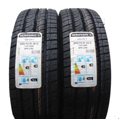 205 75 16C 2x SEMPERIT 205/75 R16C 110/108R Van Sommerreifen 2018 VOLL - Bild 1 von 4