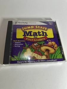 JumpStart Math for First Graders CD-ROM Knowledge Adventure PC Mac Vtg Education - Picture 1 of 4