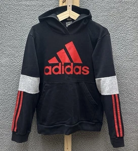 Adidas Sudadera con Capucha Para Hombre M Multicolor Negro y Rojo Pullover Algodón Sudadera Calce Ajustado - Imagen 1 de 6