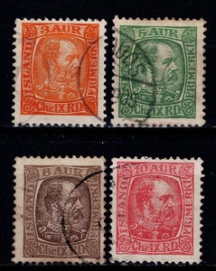 Iceland   Sc# 34-38   Used    Cat Val $18    gtc24 - Picture 1 of 1