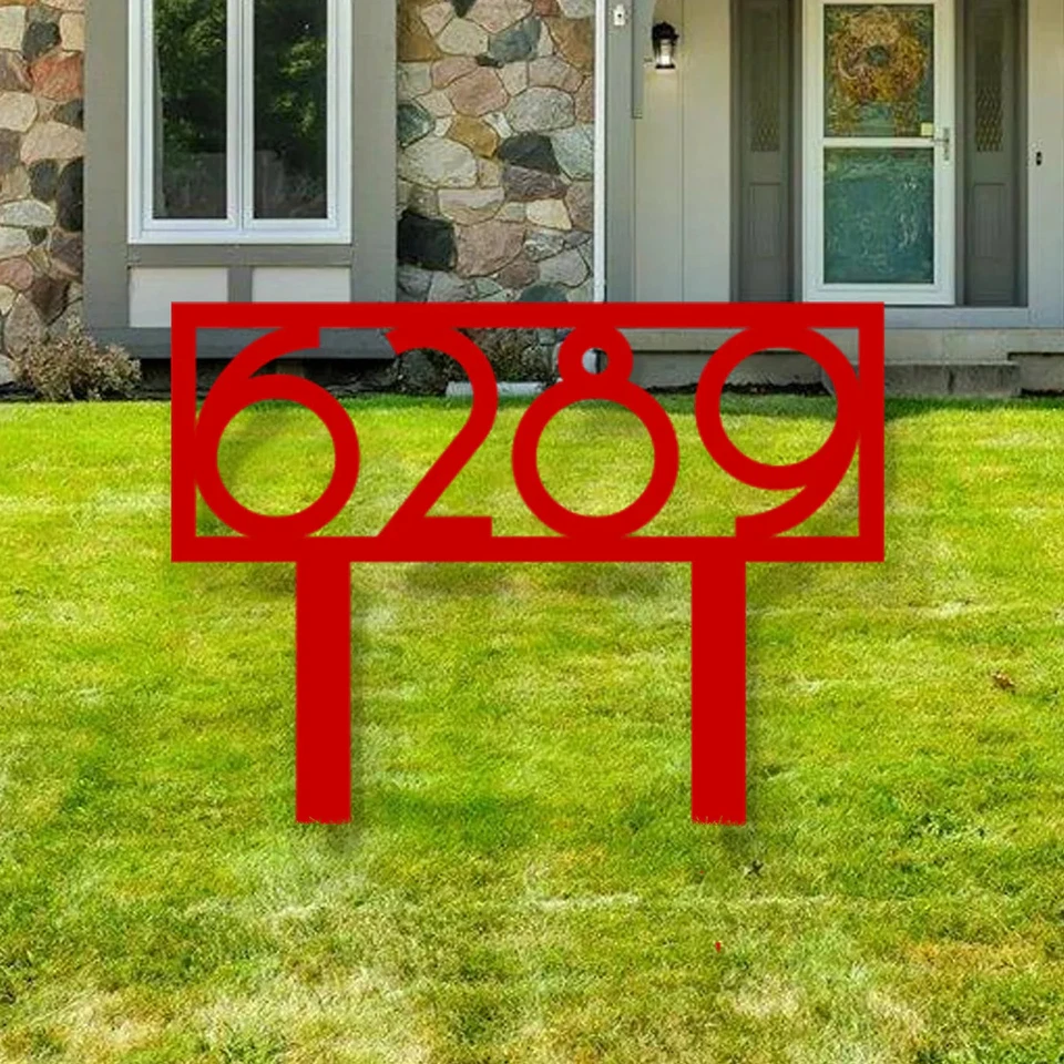 Letrero retro de patio de direcciones de metal Foto 1 de 1