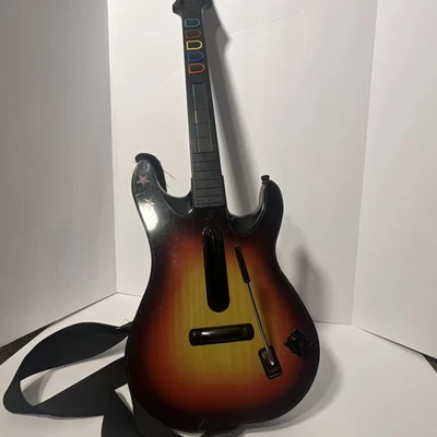 Guitarra Inalámbrica Red Octane Guitar Hero Sunburst PS2 Modelo: 95449.805, Sin Dongle Foto 1 de 3