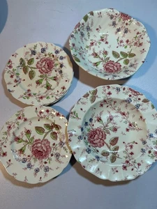 Johnson Brothers Rose Chintz Bread Plates X6 Salad Bowl, Soup Bowl - Picture 1 of 7