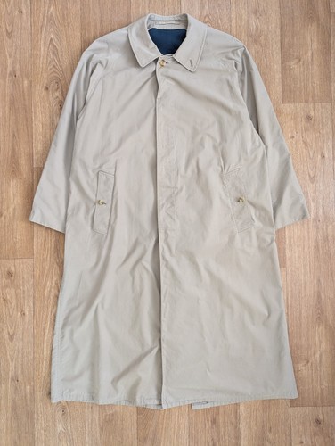 Cappotto vintage Burberrys Mac beige made in England lungo anni 80 90 taglia M L