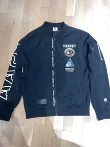 Vintage A Bathing Ape BAPE Bomber Jacket  Rare *Size L/M *Black/Gold - Picture 1 of 15