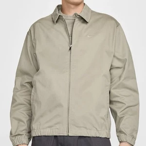 Nike Life Woven Men’s Size L Harrington Light Army Lifestyle Full-Zip Jacket - Picture 1 of 8