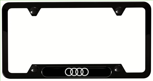 Genuine Audi Audi Rings License Plate Frame ZAW-071-801-H-DX9 - Image 1 of 1