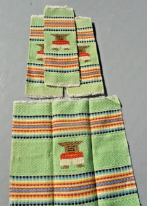 4 Vintage~Mexican~Handwoven~Textile~Embroidered Napkins~Cocktail~Fiesta~Colorful - Picture 1 of 10
