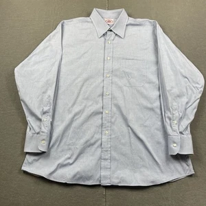 Vintage J Press Oxford Shirt Mens Large 17-34 Blue Made in USA Ivy League - Picture 1 of 9