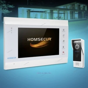 HOMSECUR 7" Wired Video Doorphone Entry Security Intercom Auto Snapshot - Picture 1 of 7