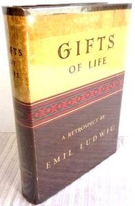 Gifts of Life A Retrospect by Emil Ludwig - 1931 HC/DJ 1st Edition VG! - Picture 1 of 8