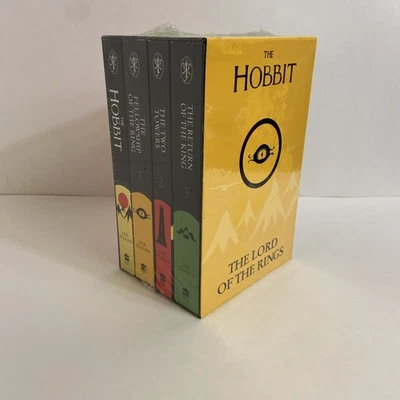 NEW The Hobbit & Lord of the Rings 4 Books Collection JRR Tolkien Book Gift Set! - Image 1 of 2