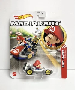 2020 Hot Wheels Mario Kart Baby Mario B-Dasher Kart - Picture 1 of 5