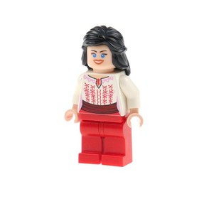 1X Lego Minifigure Indiana Jones Marion Ravenwood Double Face Hair 7195 IAJ036