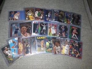 NBA Stars HOF 25 Card Lot Prizm Refractor Finest Inserts Dirk Barkley Kidd Garne - Picture 1 of 3